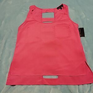🫧 Material Girl Pink tank top with ladder back size Medium NWT